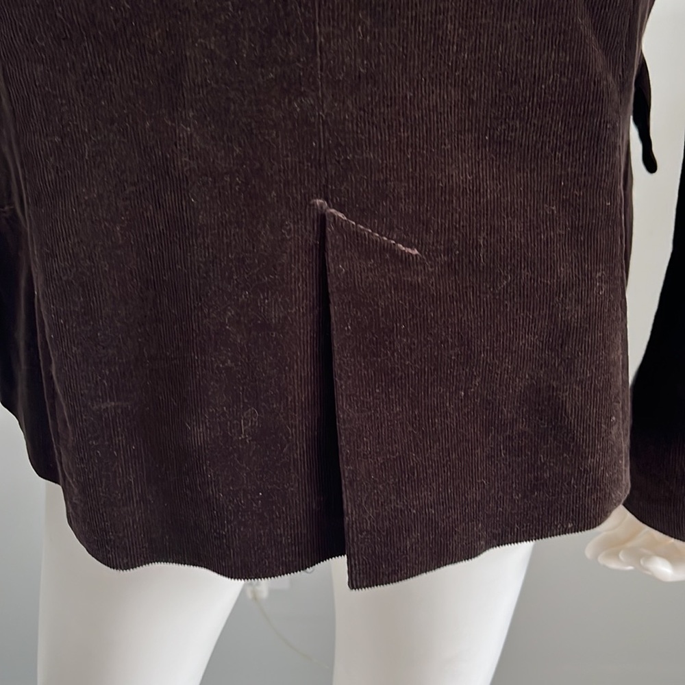 Zara Brown Blazer with Tan Elbow Patches - Picture 7 of 9